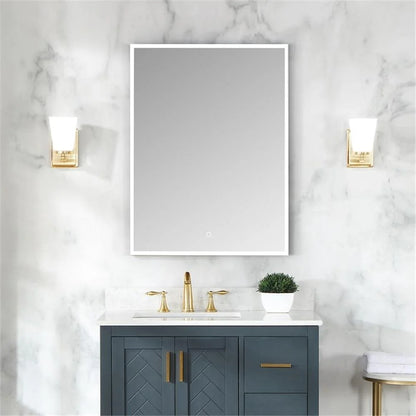 Carsoli Rectangle 24" Frameless Surface-Mount/Recessed LED Lighted Bathroom Medicine Cabinet