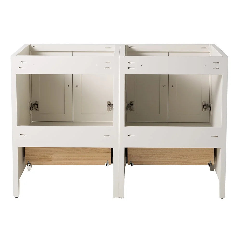 Fresca Oxford 48" Antique White Traditional Double Sink Bathroom Cabinets