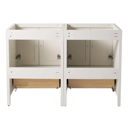 Fresca Oxford 48" Antique White Traditional Double Sink Bathroom Cabinets