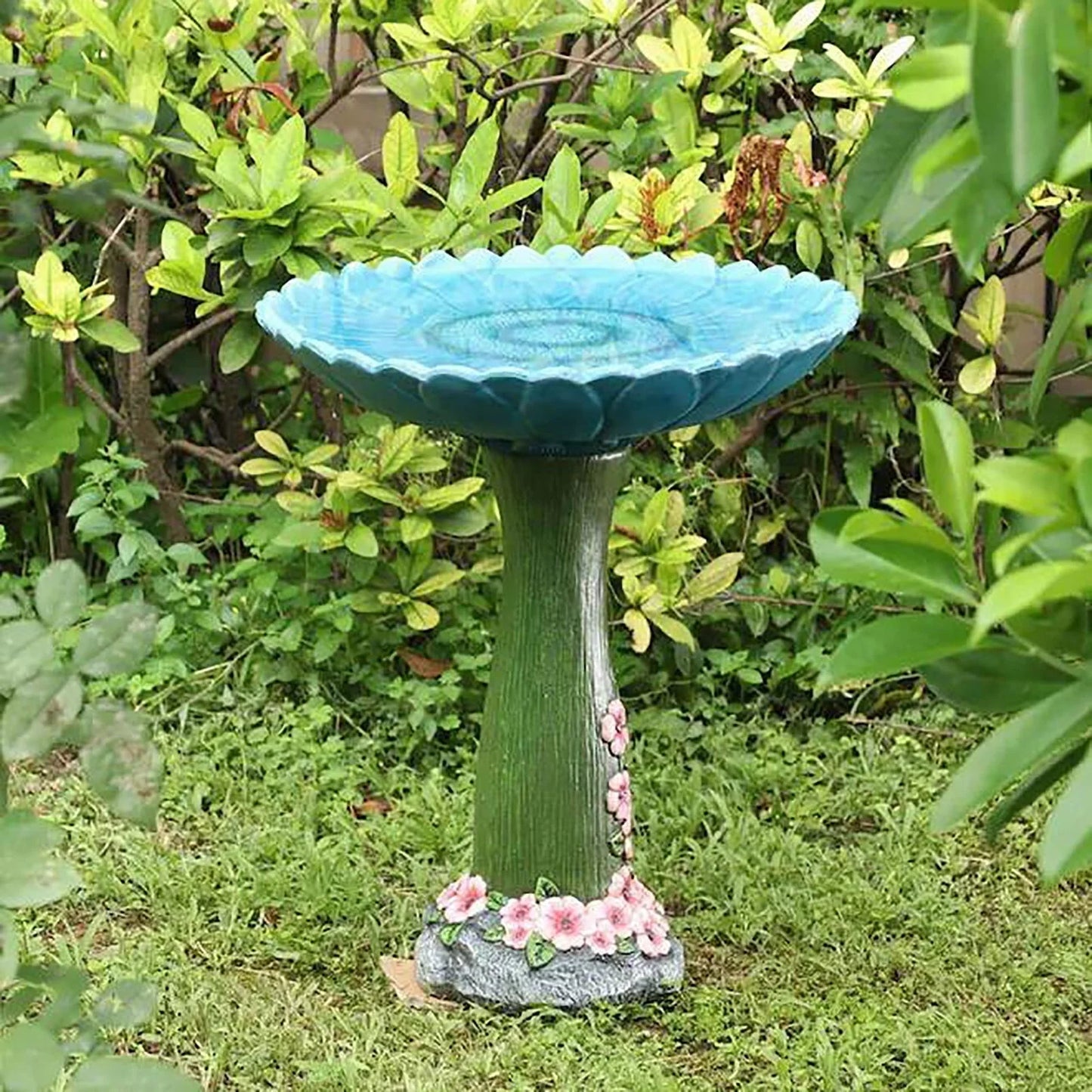 JeashCHAT Clearance Garden Decor Bird Feeder Resin Animal Statue Cute Rabbit Sculpture Ornament for Outdoor Indoor Yard Lawn, Bird Bath Accessory