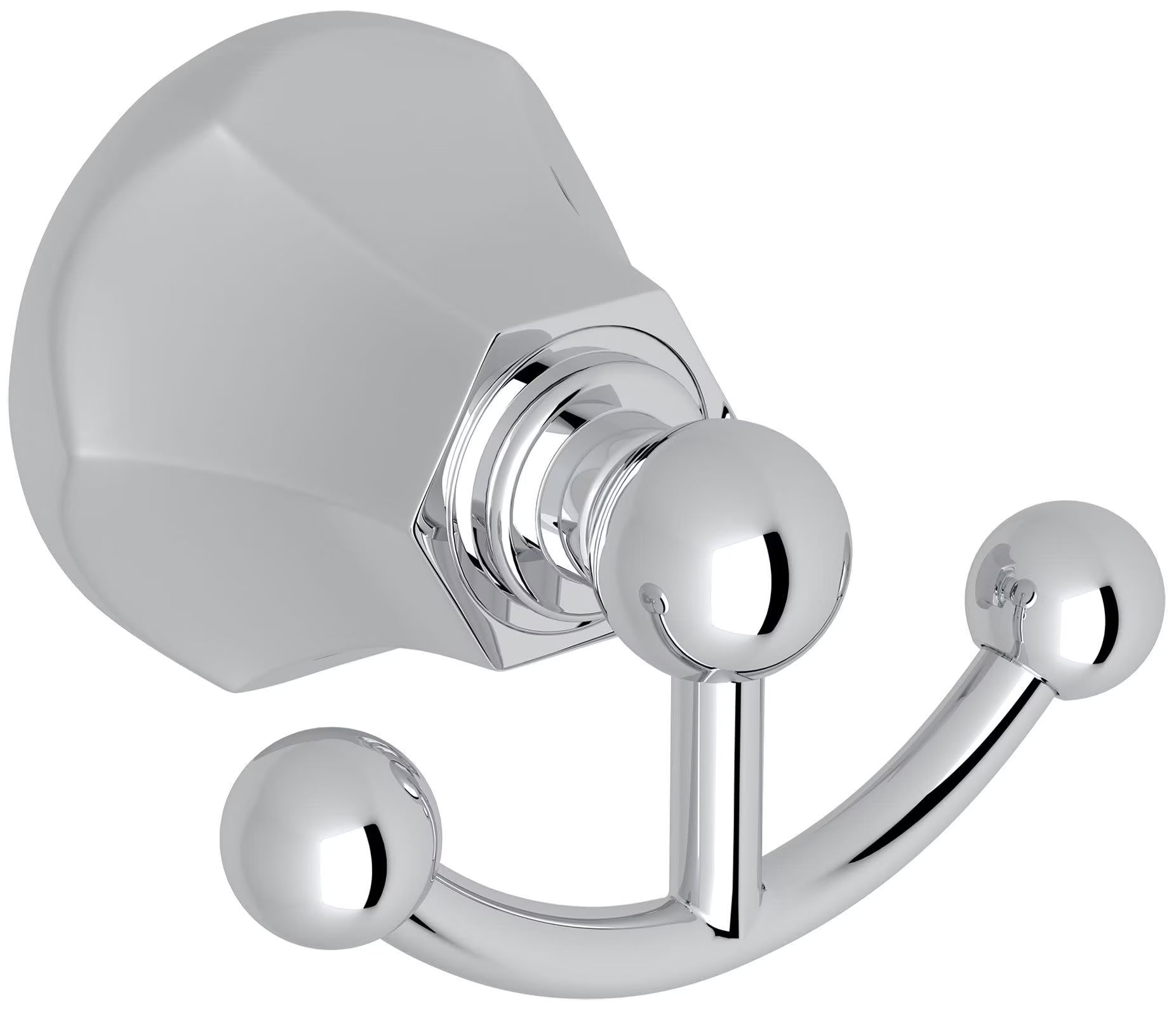 Rohl Wellsford Double Robe Bathroom Hook in Antique Gold WE7DAG