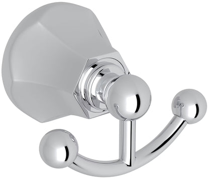 Rohl Wellsford Double Robe Bathroom Hook in Antique Gold WE7DAG