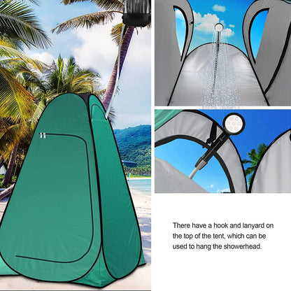 sasyxdc Shower Tent Pop- Privacy Tent Camping Portable Toilet Tent Outdoor Camp Bathroom Changing Dressing Room Instant Privacy Shelters for Hiking Beach Picnic Fishing Potty Extra-Tall