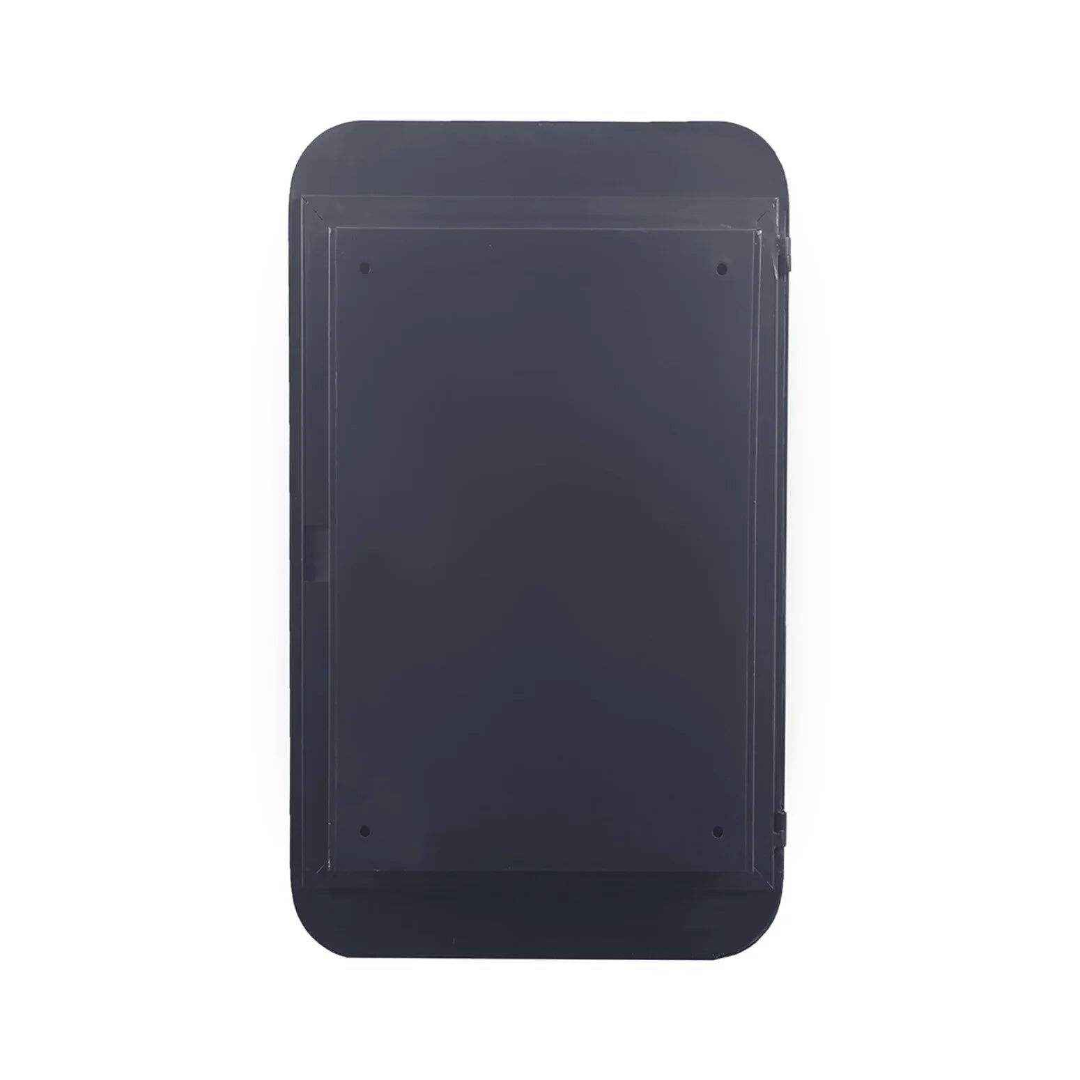 20x30 Inch Recessed Black Metal Medicine Cabinet with Full-Length Mirror - Adjustable Tempered Glass Shelves, Moisture-Resistant Storage, Wall-Mounted Design for Modern & Traditional Bathrooms