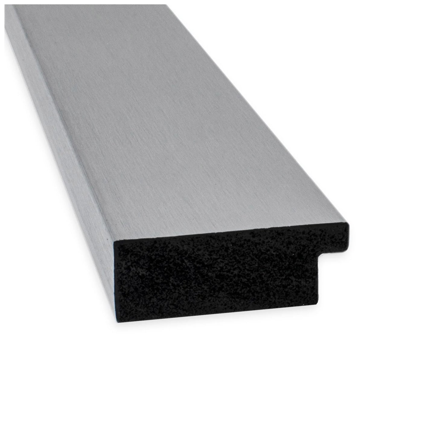 Brushed Nickel Beveled Wood Bathroom Wall Mirror