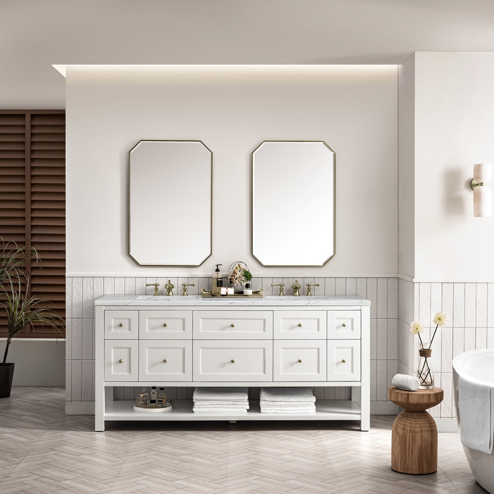 Breckenridge 72' Bathroom Vanity in White by James Martin Vanities