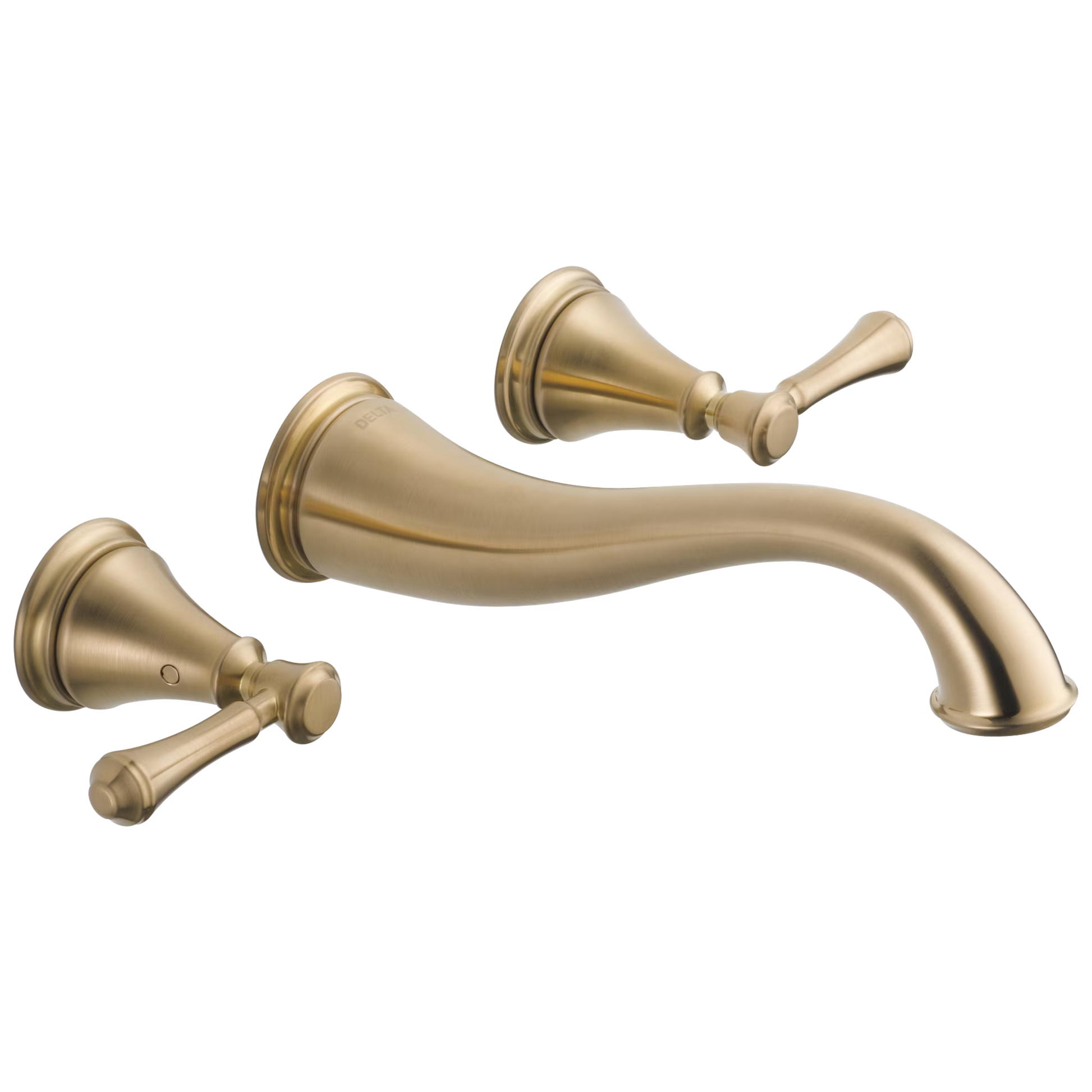 Delta Cassidy Two Handle Wall-Mount Bathroom Faucet Trim in Chrome (Valve Not Included) T3597LF-WL