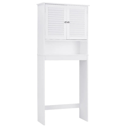 Gymax Bathroom Space Saver Over The Toilet Shelved Storage Cabinet Organizer White