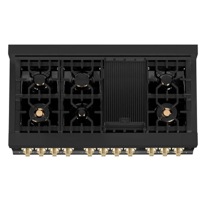 ZLINE KITCHEN AND BATH RABZ48CB professional gas range