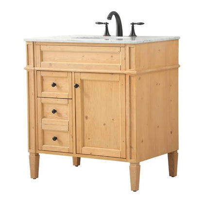 32 inch single bathroom vanity in blue
