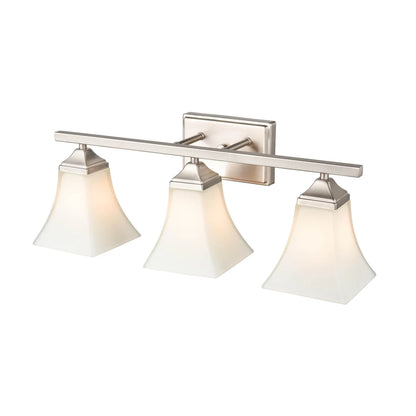 4503-BN-Millennium Lighting-3 Light Bath Vanity-9 Inch Tall and 23.25 Inch Wide-Brushed Nickel Finish