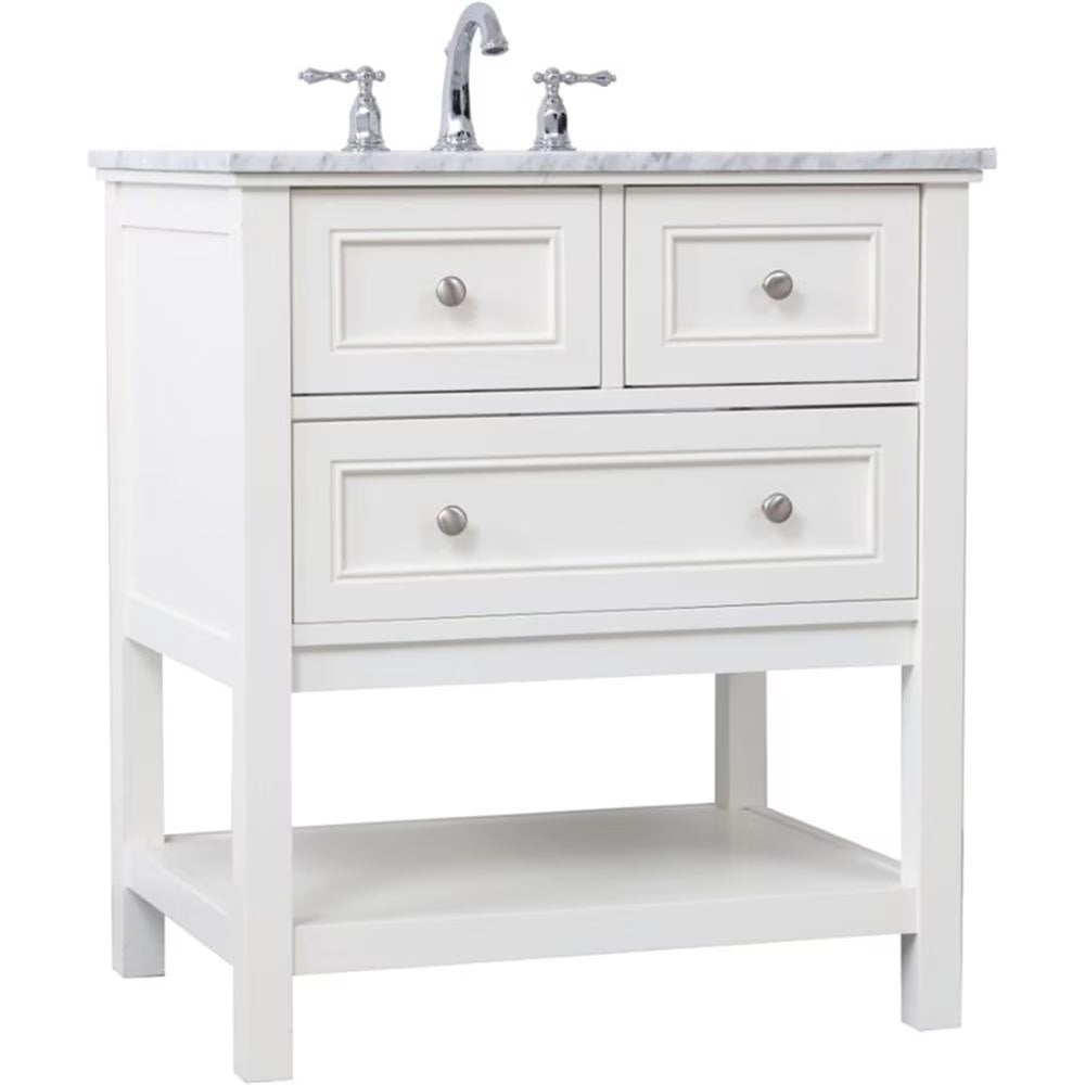 30 in. single bathroom vanity set in Grey