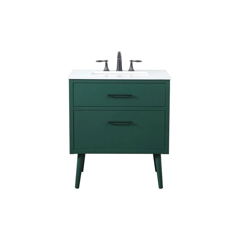30 inch bathroom vanity in Green