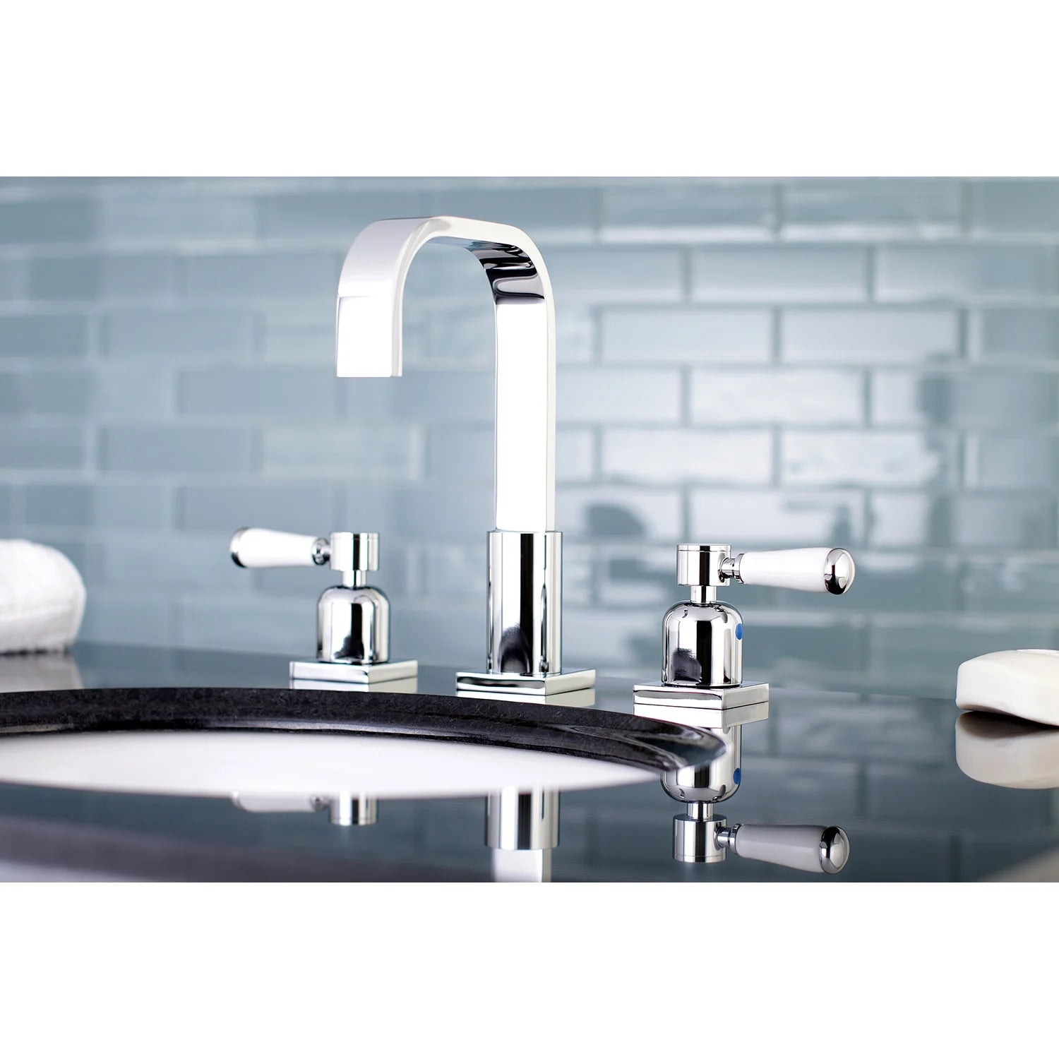 Fauceture FSC8968DPL 8 in. Widespread Bathroom Faucet, Brushed Nickel
