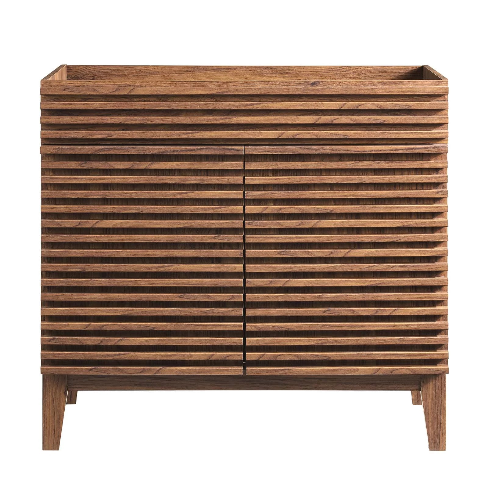 Modway Render 36" Bathroom Vanity Cabinet in Walnut
