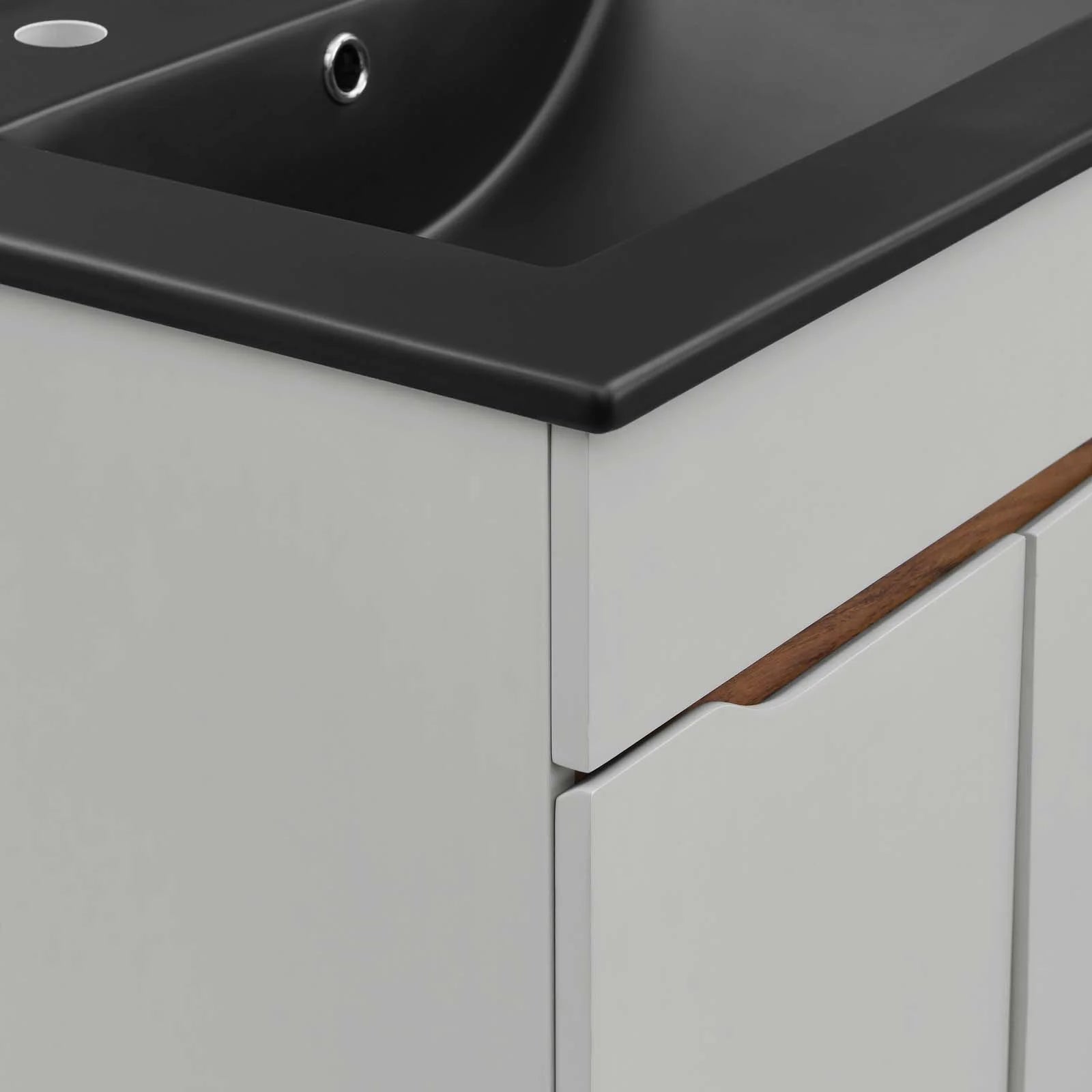 Modway Harvest 24" Bathroom Vanity in Gray Black