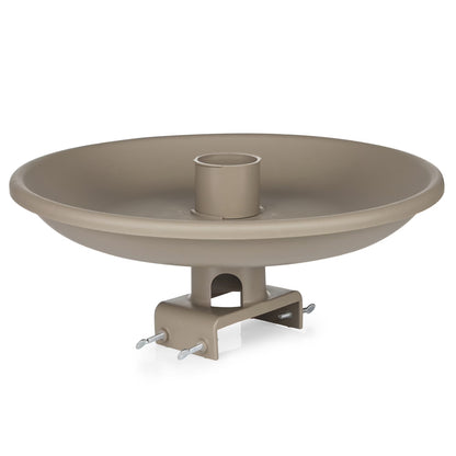 Farm Innovators 150 Watt Plastic Heated Birdbath w/ Deck Mount, Tan