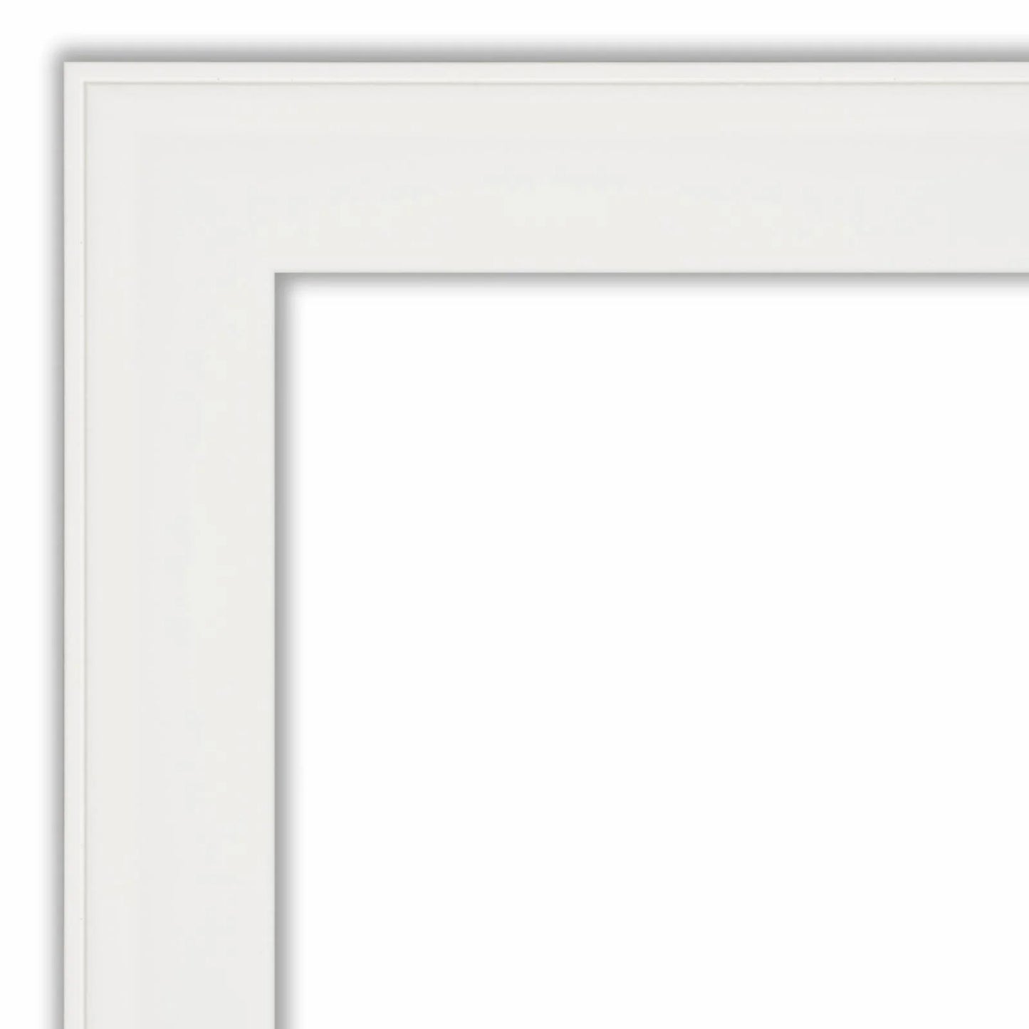 Amanti Art Vanity White Framed Non-Beveled Bathroom Vanity Wall Mirror - 21.5 x 27.5 in