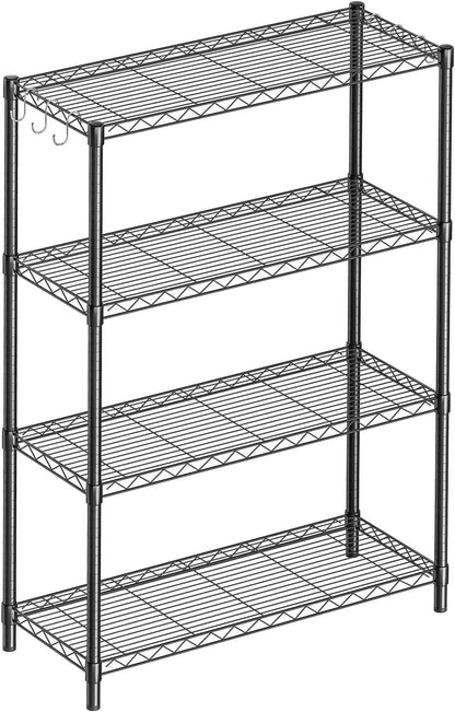 3-Shelf Adjustable Metal Shelf Wire Shelving Storage Rack for Office,Kitchen,Bedroom,Bathroom,Laundry,Pantry Basement,Garage(Chrome,36" L x 14" W x 30" H)