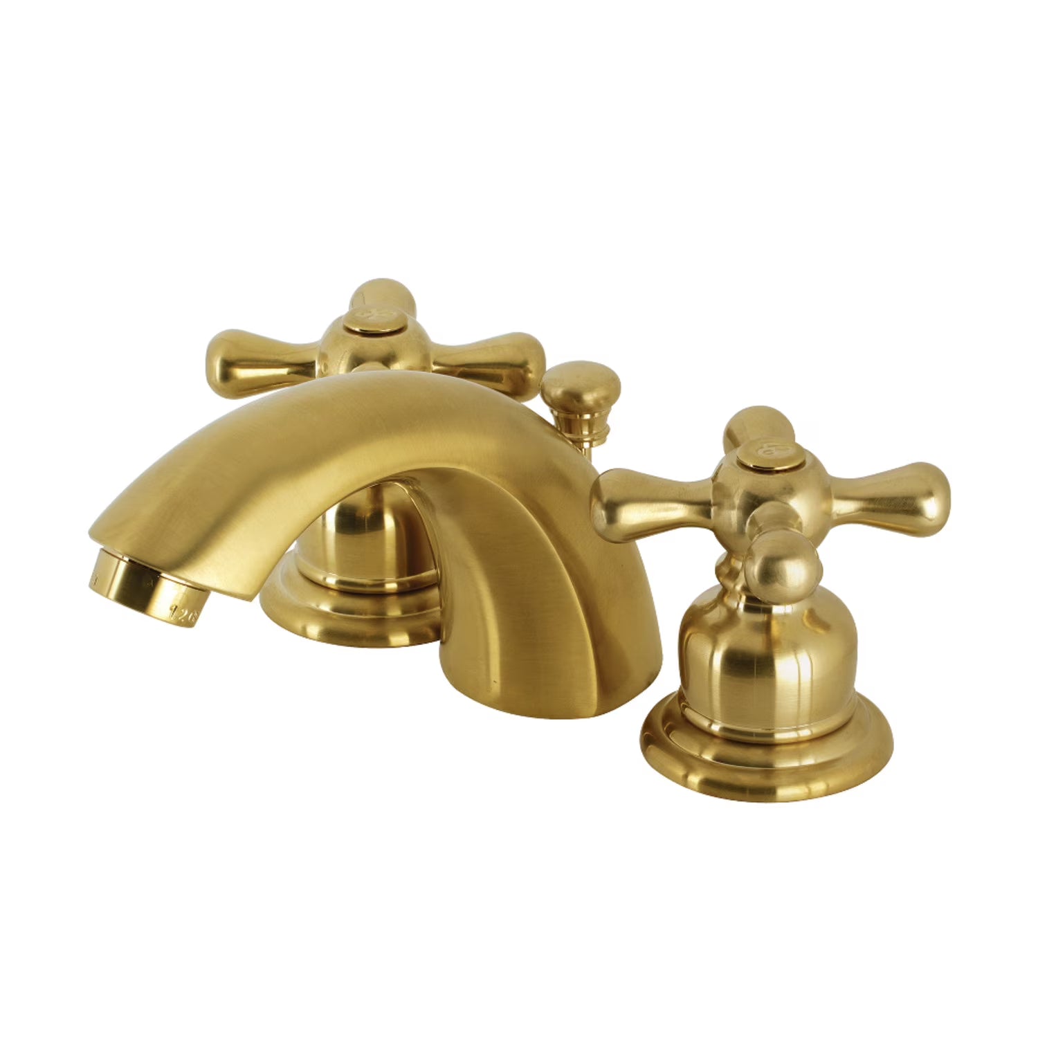 Kingston Brass KB944AX Victorian Mini-Widespread Bathroom Faucet, Polished Chrome/Polished Brass