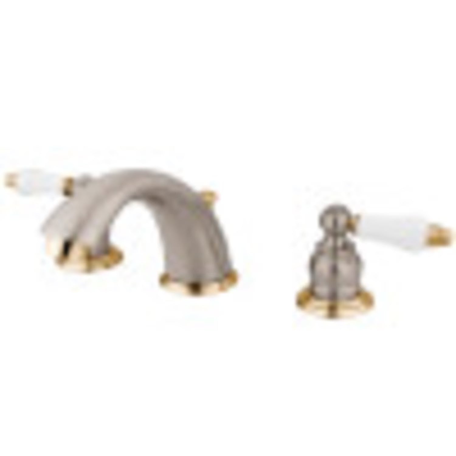 Kingston Brass KB978B Widespread Bathroom Faucet, Brushed Nickel