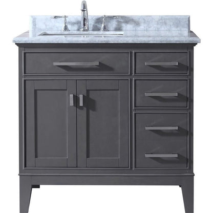 Ari Kitchen & Bath Danny 42" Solid Wood Bathroom Vanity in Maple Gray