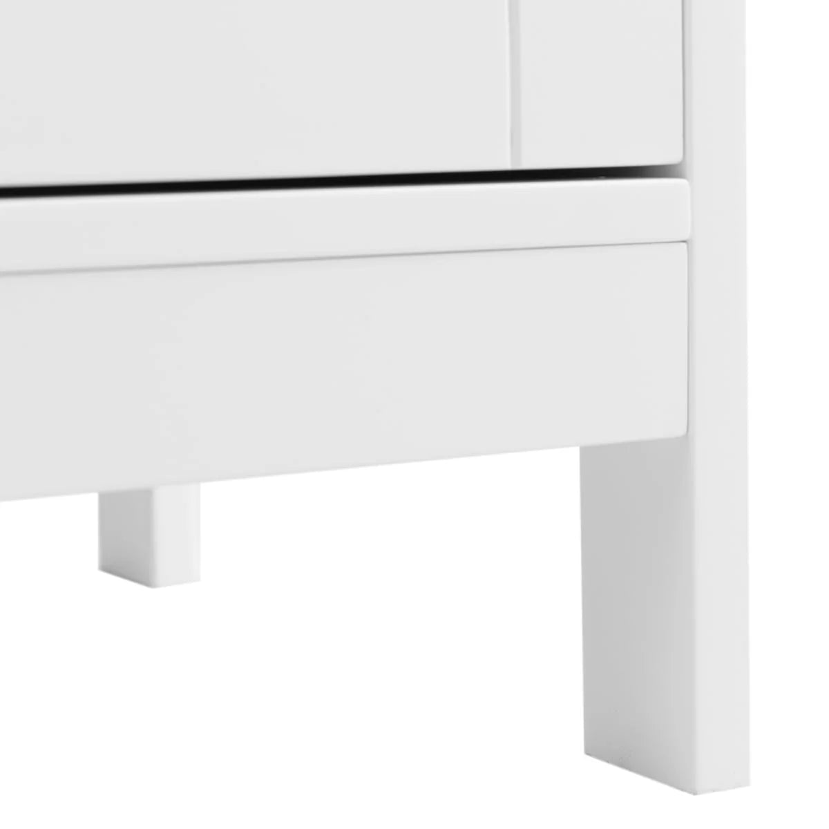 Topbuy Bathroom Storage Cabinet with Double Doors Wooden Cupboard, White