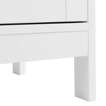 Topbuy Bathroom Storage Cabinet with Double Doors Wooden Cupboard, White