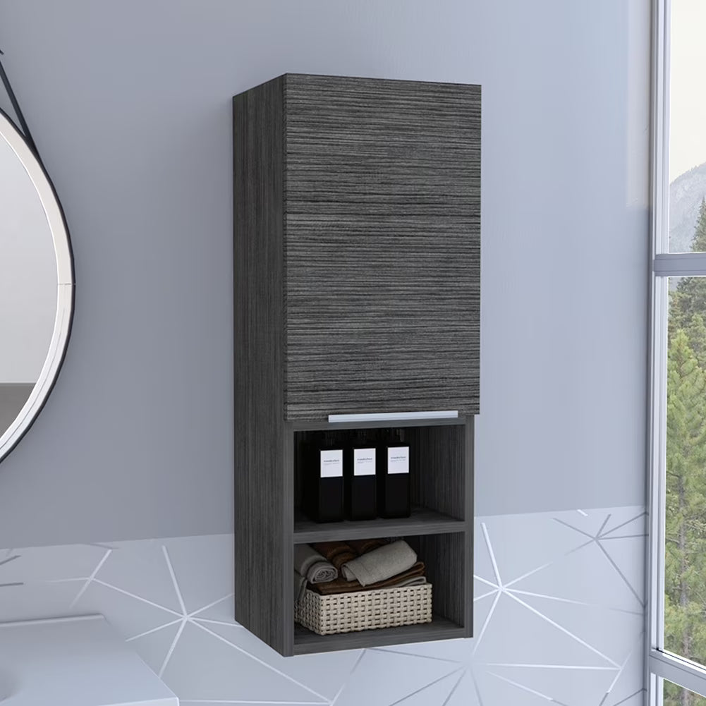 Cfowner Wall Bathroom Cabinet with 2 Shelf & Doors, Wall Mount Medicine Cabinet for Bathroom, Over The Toilet Space Saver Storage Cabinet
