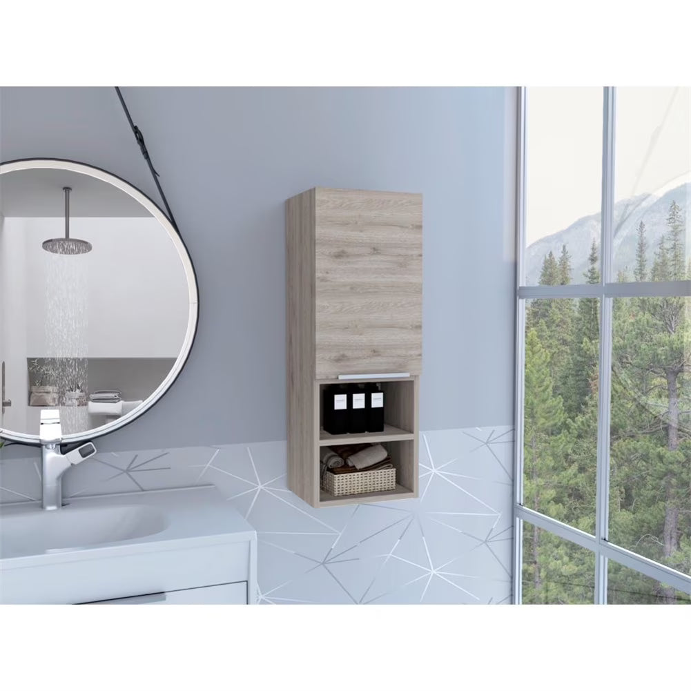 Cfowner Wall Bathroom Cabinet with 2 Shelf & Doors, Wall Mount Medicine Cabinet for Bathroom, Over The Toilet Space Saver Storage Cabinet
