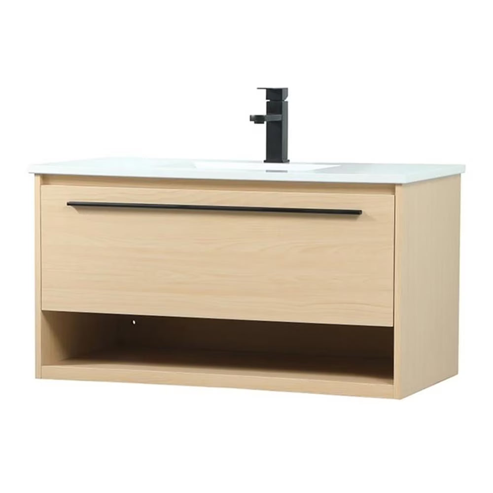 Elegant Kitchen and Bath 36 Inch Single Bathroom Vanity In Blue