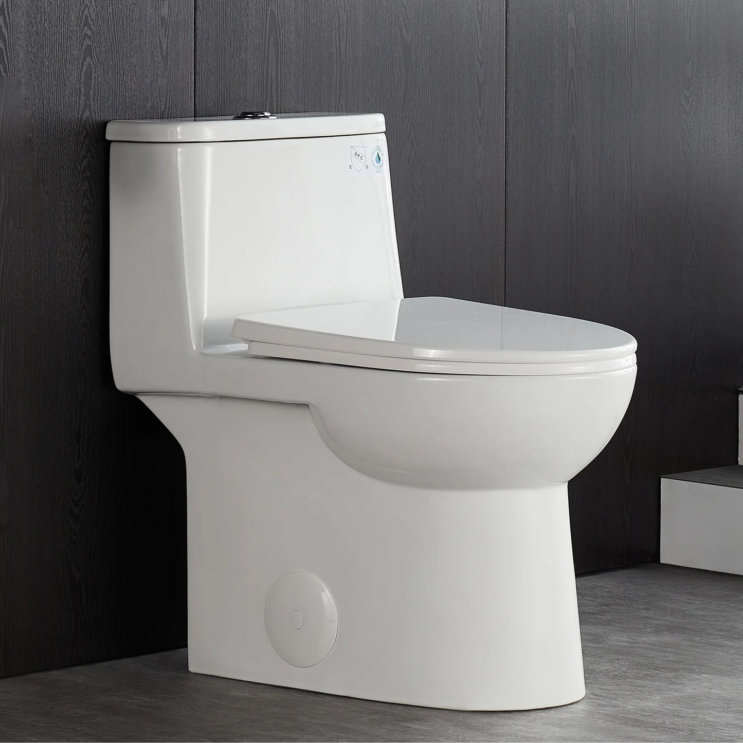 DeerValley Ursa DV-1F52677 Elongated One-Piece Toilet Ceramic 0.8/1.28 GPF Dual Flush Bathroom Toilets
