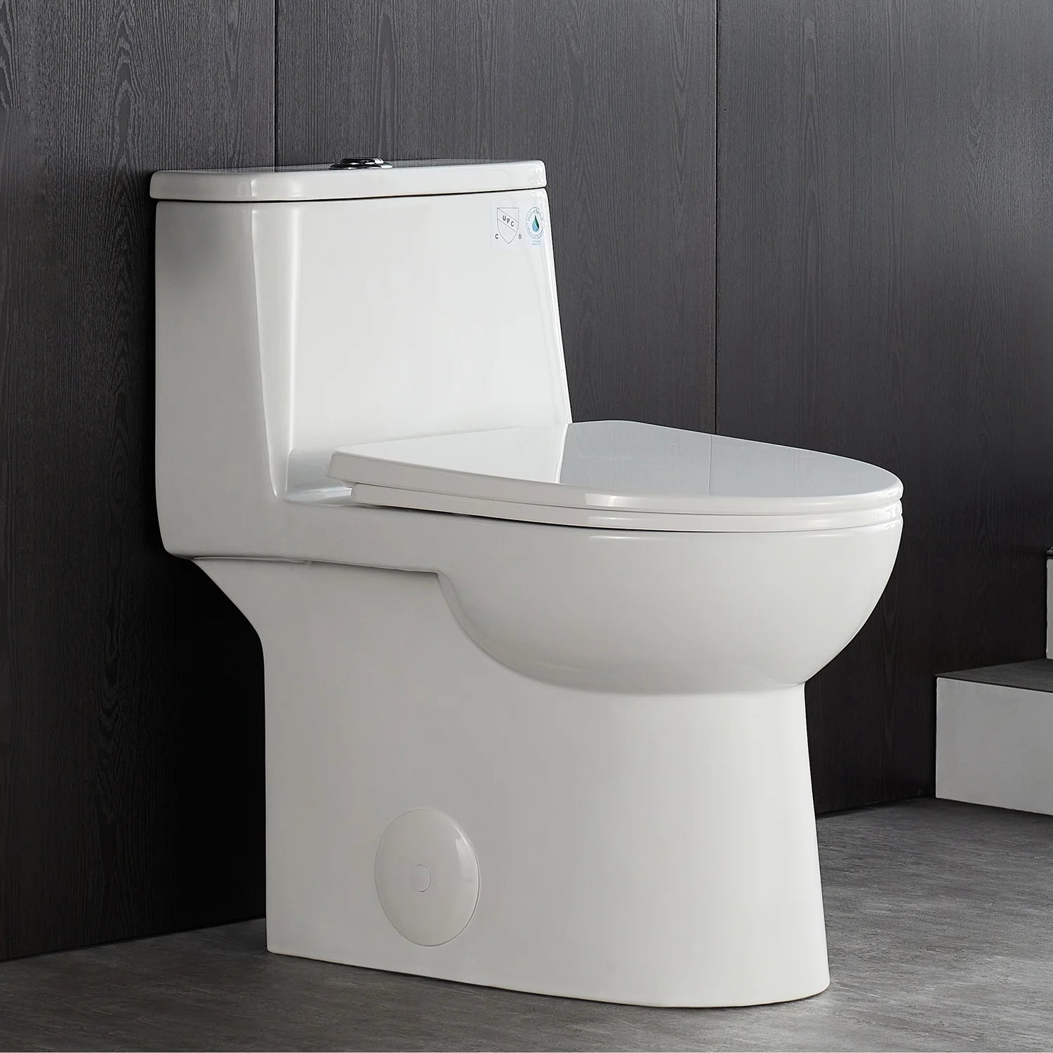 DeerValley Ursa DV-1F52677 Elongated One-Piece Toilet Ceramic 0.8/1.28 GPF Dual Flush Bathroom Toilets