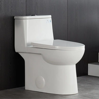 DeerValley Ursa DV-1F52677 Elongated One-Piece Toilet Ceramic 0.8/1.28 GPF Dual Flush Bathroom Toilets