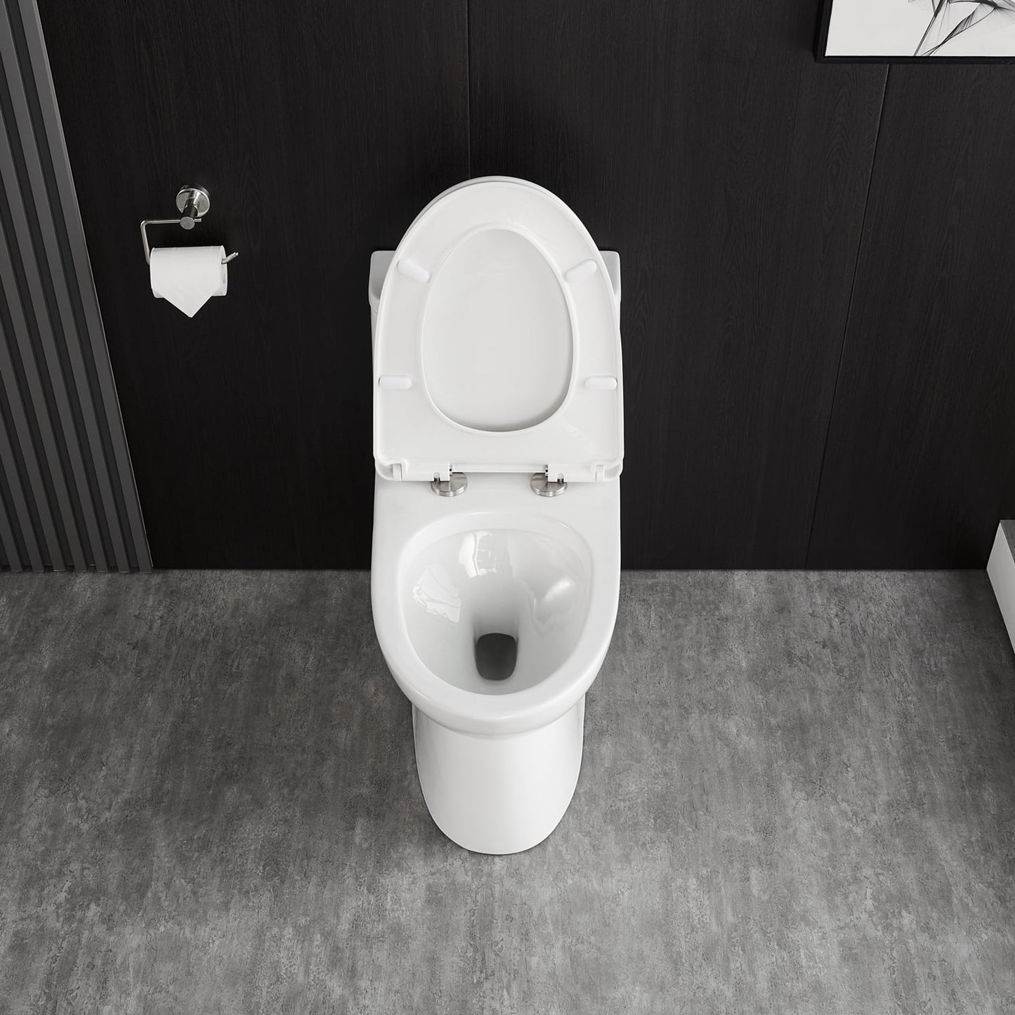 DeerValley Ursa DV-1F52677 Elongated One-Piece Toilet Ceramic 0.8/1.28 GPF Dual Flush Bathroom Toilets