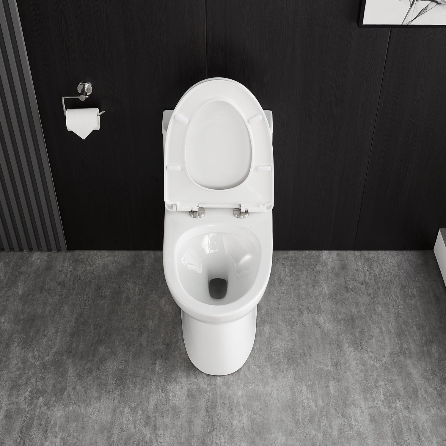 DeerValley Ursa DV-1F52677 Elongated One-Piece Toilet Ceramic 0.8/1.28 GPF Dual Flush Bathroom Toilets