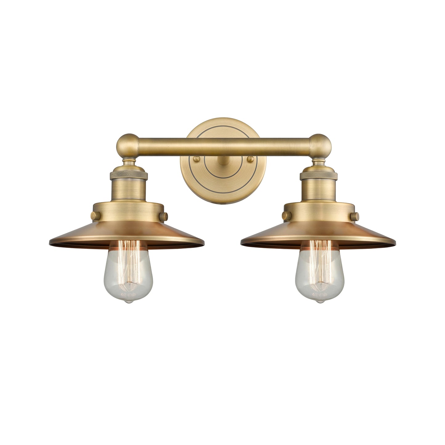 Innovations Lighting Railroad - 2 Light 17" Bath Vanity Light Antique Brass