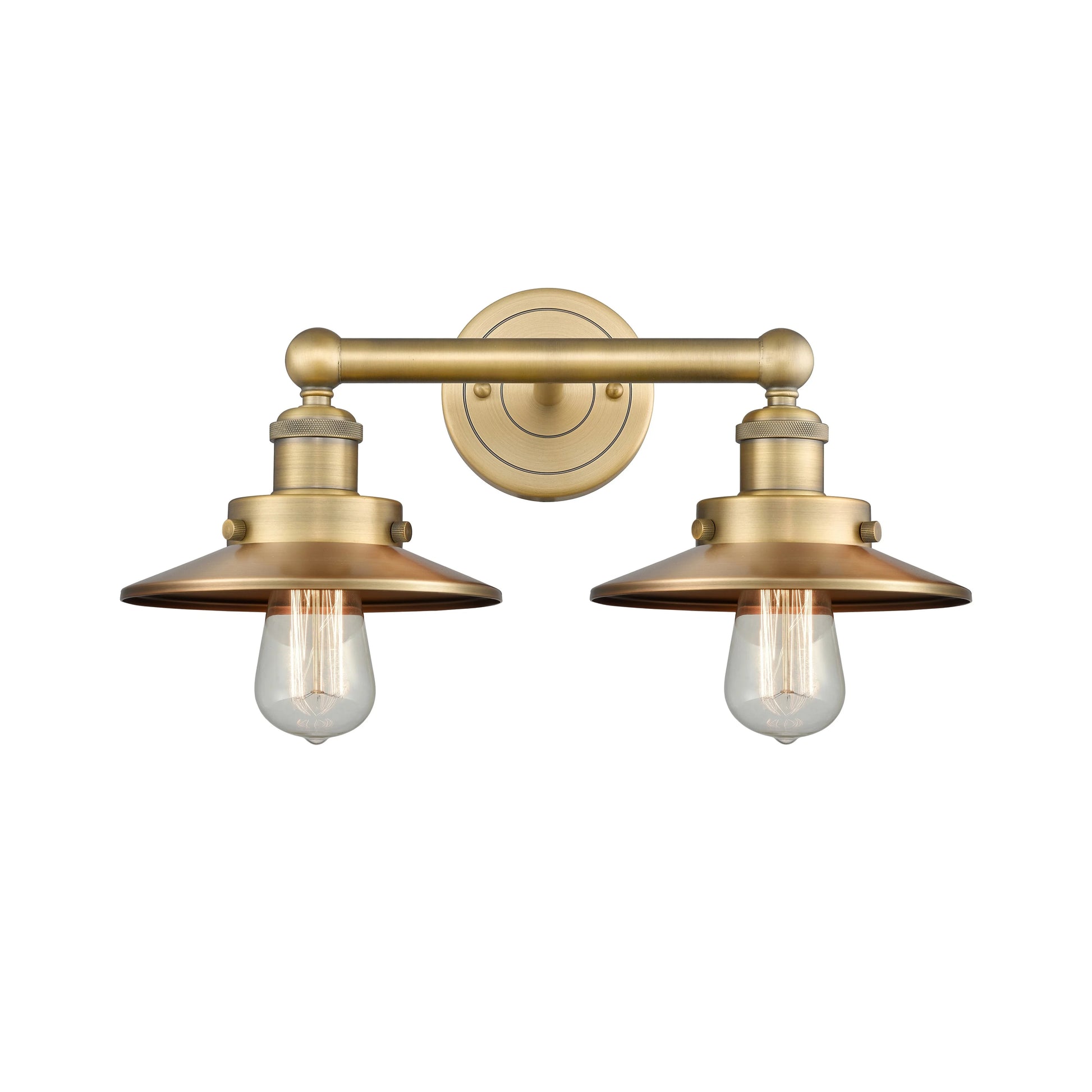 Innovations Lighting Railroad - 2 Light 17" Bath Vanity Light Antique Brass