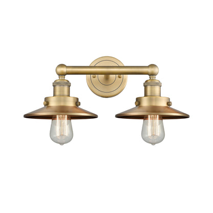 Innovations Lighting Railroad - 2 Light 17" Bath Vanity Light Antique Brass