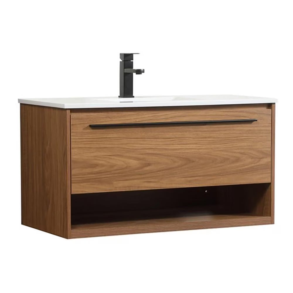 Elegant Kitchen and Bath 36 Inch Single Bathroom Vanity In Blue