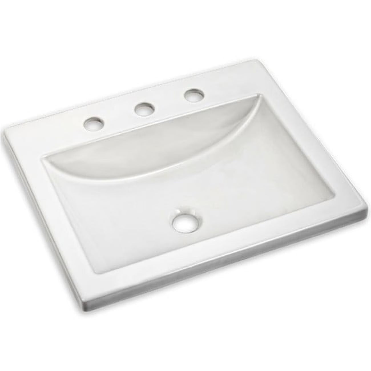 American Standard 0643.008 21" Drop-In Bathroom Sink - White