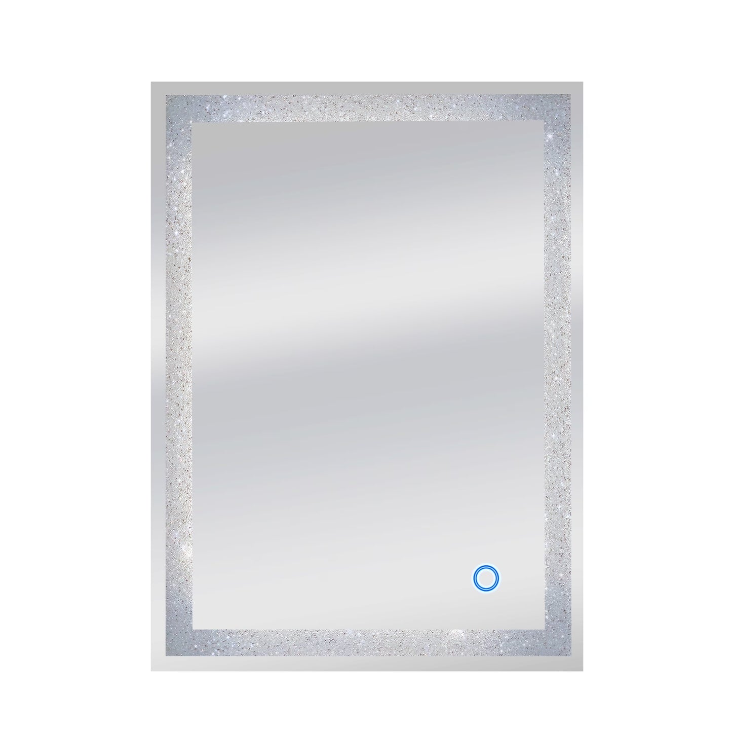 Dyconn Faucet Edison Crystal Horizontal/Vertical Wall Mounted Backlit LED Bathroom Vanity Mirror with Touch ON/OFF/Dimmer & Anti-Fog Function (30"W X 36"H)