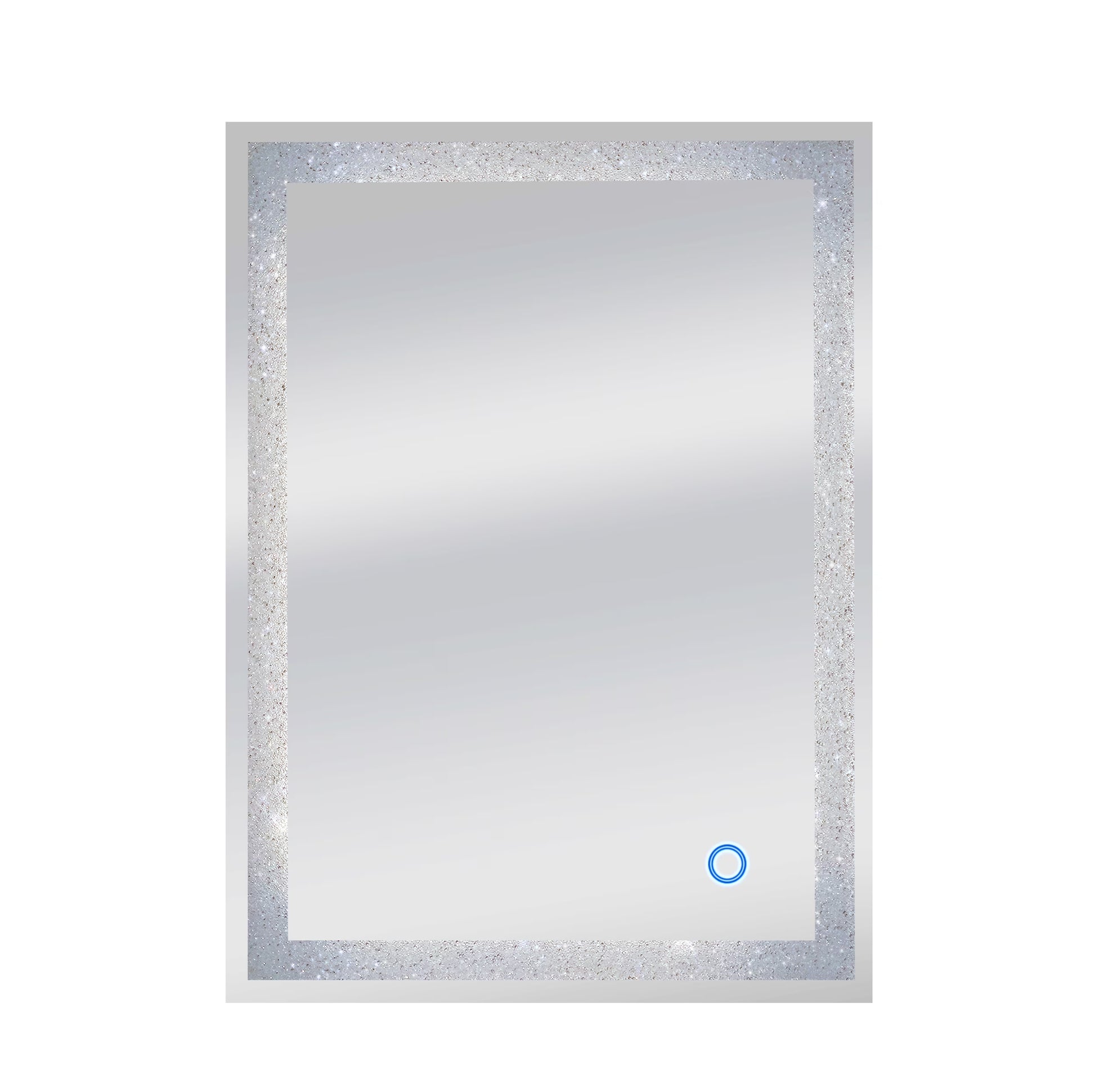 Dyconn Faucet Edison Crystal Horizontal/Vertical Wall Mounted Backlit LED Bathroom Vanity Mirror with Touch ON/OFF/Dimmer & Anti-Fog Function (30"W X 36"H)