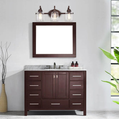 CHLOE Adair Transitional 4 Light Oil Rubbed Bronze Bath Vanity Fixture 30" Wide