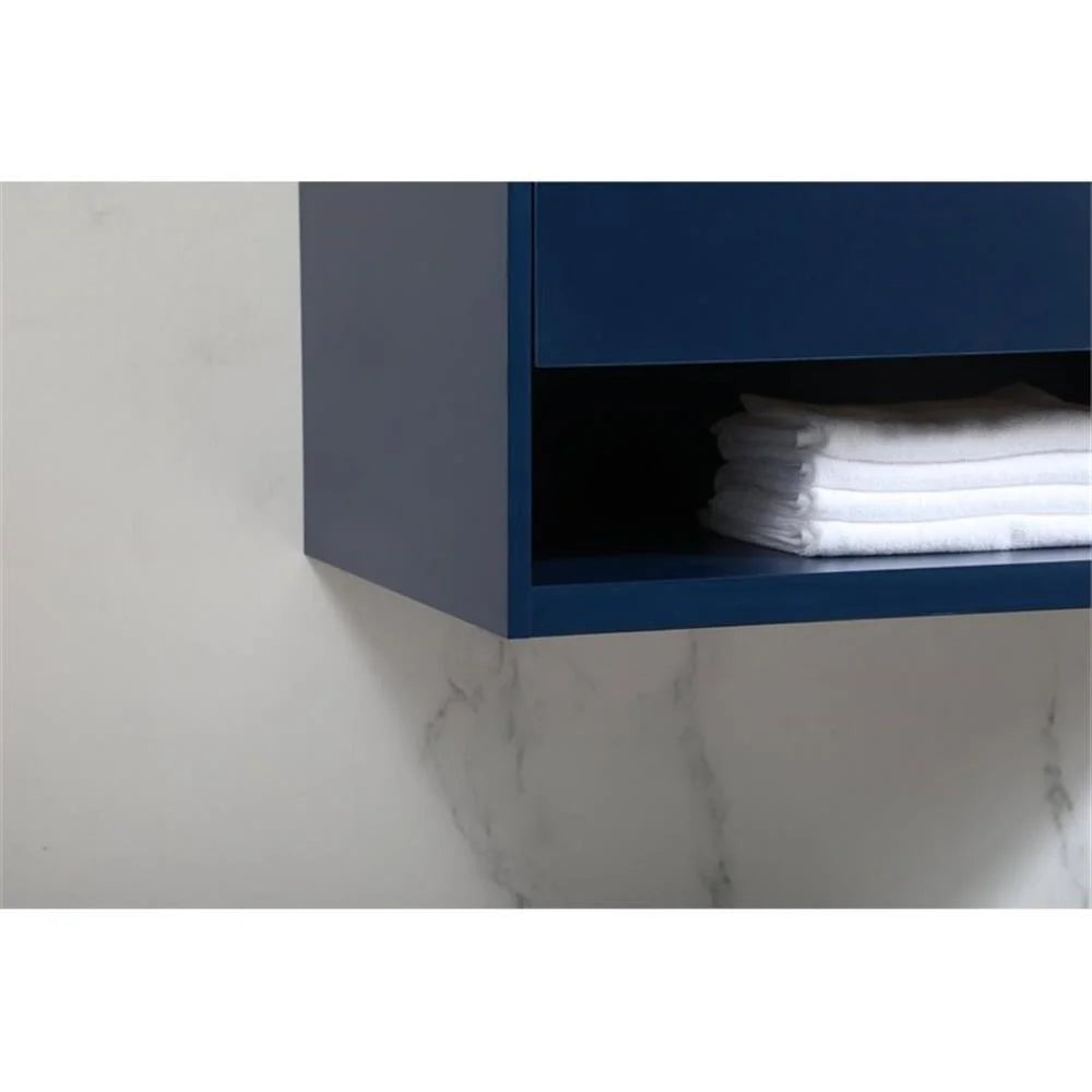 Elegant Kitchen and Bath 36 Inch Single Bathroom Vanity In Blue