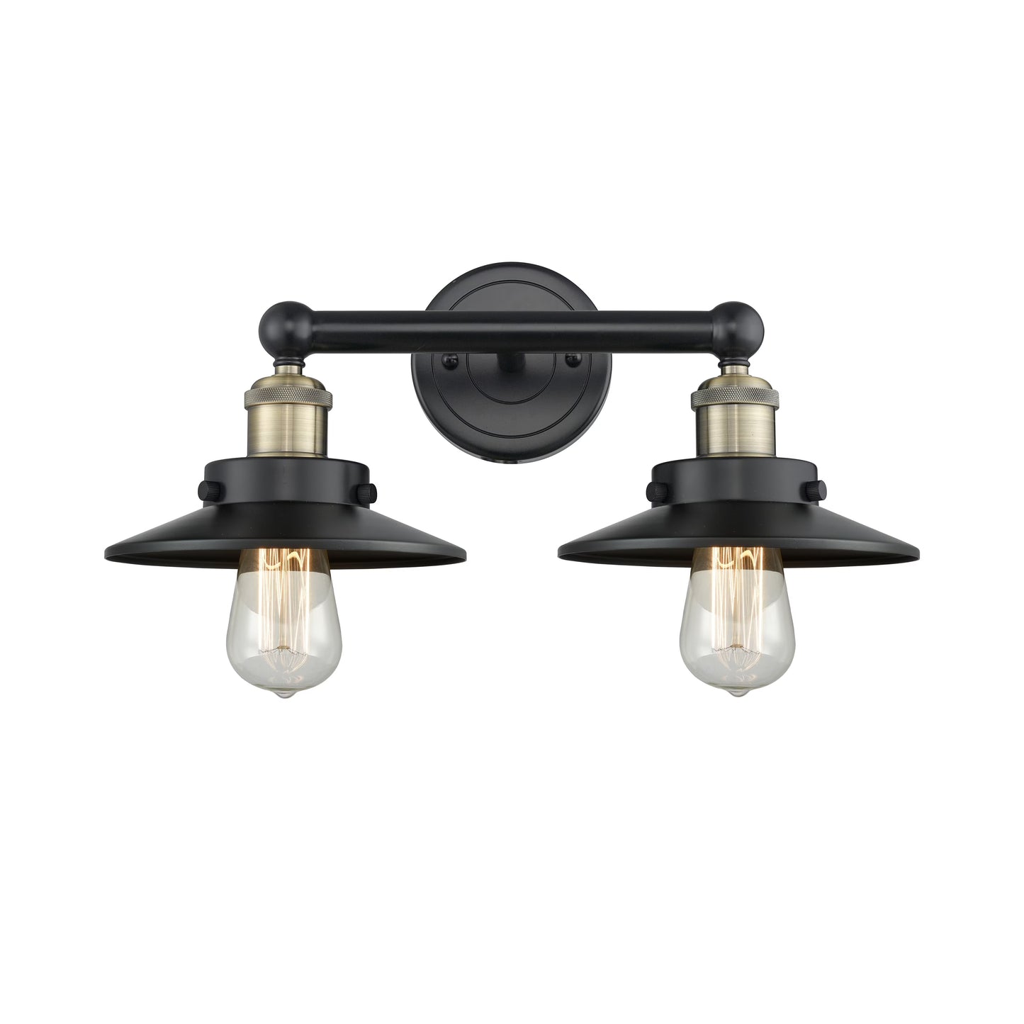 Innovations Lighting Railroad - 2 Light 17" Bath Vanity Light Antique Brass