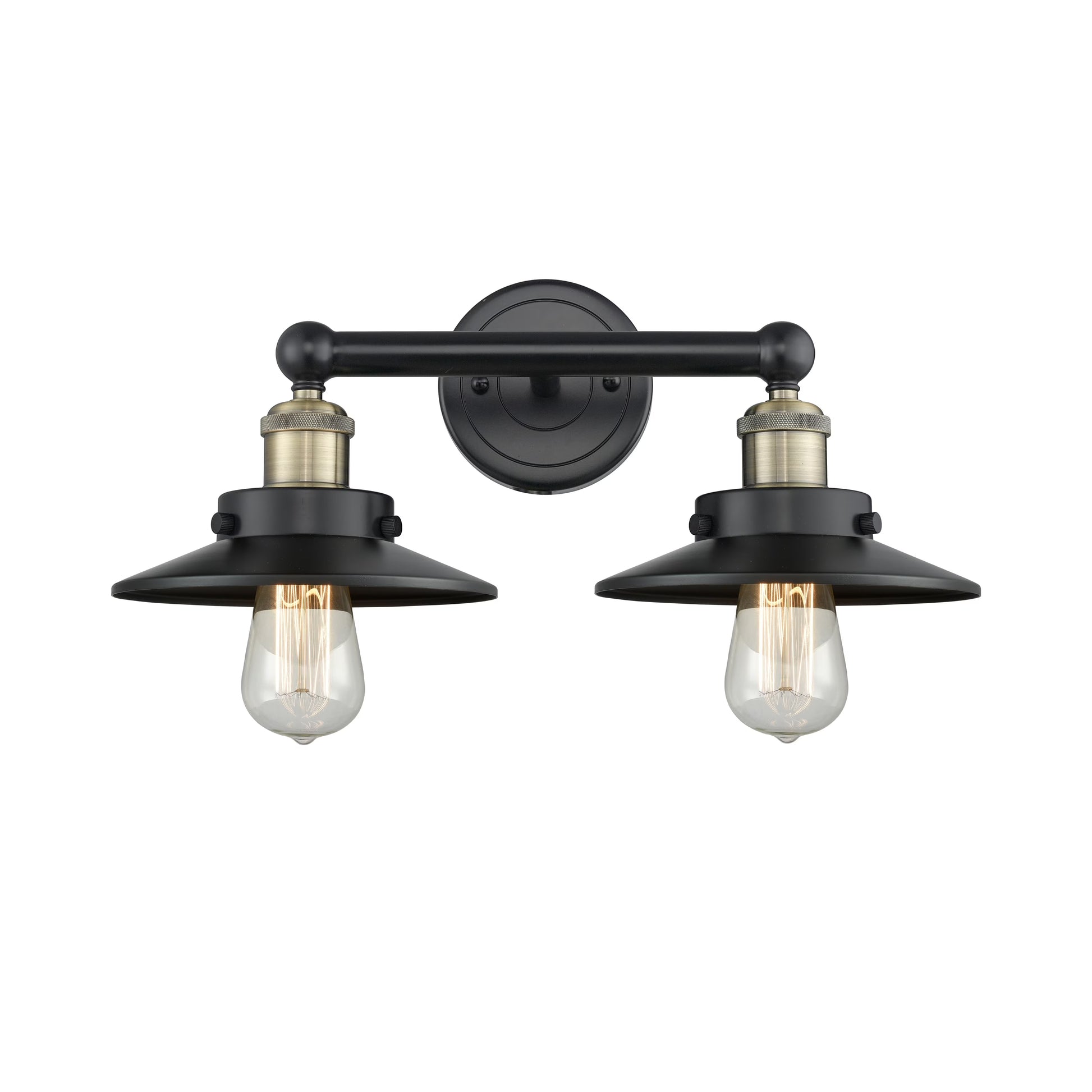 Innovations Lighting Railroad - 2 Light 17" Bath Vanity Light Antique Brass