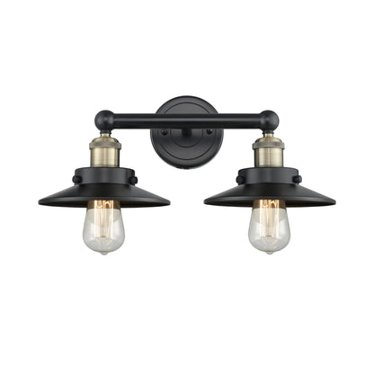 Innovations Lighting Railroad - 2 Light 17" Bath Vanity Light Antique Brass