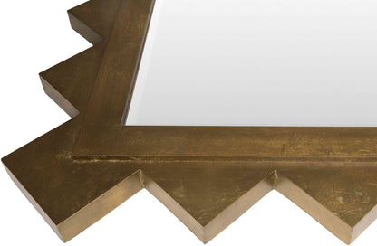 Mark&Day Wall Mirror, Houtdorp Traditional Gold Rectangle Vanity Mirrors for Bedroom Living Room Bathroom and Entryway Home Decor, Mounted Gilded Wood Frame Mirror for Walls (35"H x 25"W)