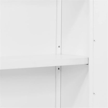 Alaterre Furniture Coventry 27"W x 29"H Wall Mounted Bath Storage Cabinet with Two Doors and Open Shelf